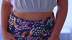 Desi college girl masturbates sensually under her skirt in homemade video