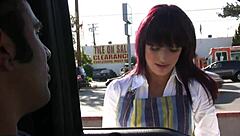 Hell Yeah! Slutty Brunette Banged Hard in Fishnet Stockings!