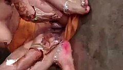 Beautiful Indian Village Bhabhi Bathroom Pissing Porn with Bath.