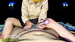 Indonesian Stepsister Masters Cock Care at Home