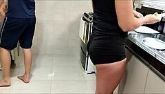 Brazilian Woman In See Through Shorts Gets Taken Advantage Of