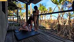 want to see two girls fucking in the forest?