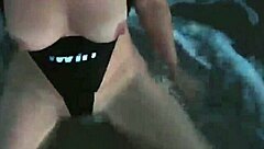 Blonde boldly flashes tits and sucks cock on public beach