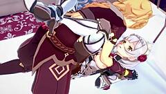 诺艾尔和埃瑟在原神中的激烈性爱会话