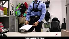 Cute Skinny Blonde Emma Rosie Caught With Striptease And Blowjob