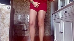 I love peeing in my tight dress and diaper