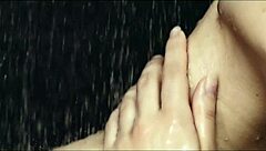 Stepmom shares taboo shower blowjob with stepson