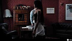 Bratty Girl Cheats with Nerdy Classmate Using Time Freeze for Cum in Mouth and Doggystyle