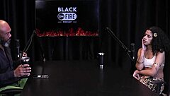 Bibi Hourani shows tattooed tits and enjoys anal fingering