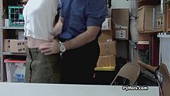 Cute Redhead Thief, Take It Hard from Security!