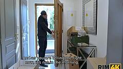 Brunette LEAVES PARTY for RIMJOB with NEIGHBOR