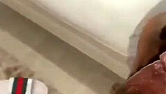 delicioxass gives a good blowjob to that ebony ass in masked porn