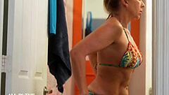 Stepmom In Bikini Helps Horny Son Cum On Vacation