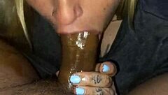 Blonde Goddess Sucks In Rainy Day