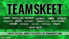 Stepmom rides dildo as stepson enters