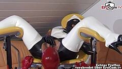 german bdsm domina at fetish meet 😈