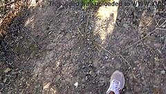 i caught a french nudist milf on the beach and she was shocked by my voyeurism.