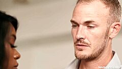 I'll teach gentle submission in bedroom with soft touches