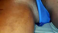 On my way to bed in blue lingerie for a little self-touch