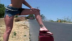 I Enjoy Rough Double Penetration with Hot Redhead Outdoors