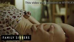 I am sad after my boyfriend leaves me so I fuck my stepbro to get over him