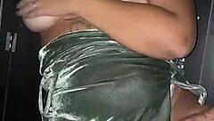 I Was In A Swing Cabin With My Husband Doing An Exhibition, There Was A Guy At The Door Watching, My Husband Let The Guy In To Lick My Pussy And Fuck Me Hard