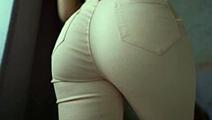 Bare Ass In Jeans Fetish With Perfect Booty