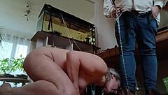 Female Slave Licks Boots In Submission!