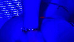 Bleu Room's Solo Anal Finger Fucking Action.