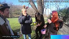 Easter Bunny Sluts Katy And Mia Get Cunts Stuffed!