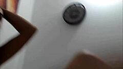 Amateur couple shares homemade moments at home.