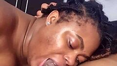 babe sucking good dick with cum on cock