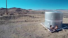 hairy lesbian amateurs scissoring beaver pussy passionately outdoors in sex