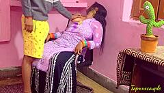 Indian woman gets brutally fucked in the office backroom