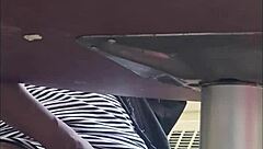 got caught filming wife's upskirt pussy