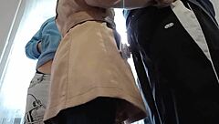 Real Lesbian Threesome With Two Students And A Teacher