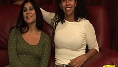 gorgeous brunette girlfriends audition for lez scene to spice up sex life