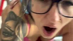 Fucking Stepson's Grandma During Her Online Video Call: Wet Pussy Spreading?