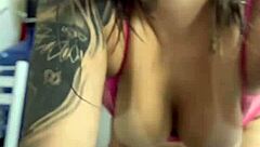 Fucking Stepson's Grandma During Her Online Video Call: Wet Pussy Spreading?