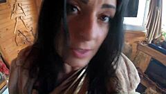 Cheating wife dances and plays with husband's friend while he's away