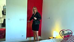 Irina Boldly Plays With Cock Using Her Big Tits