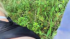 drivers honked as i drilled her ass roadside