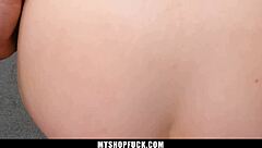 Officer! Catch This Brat in Stolen Lingerie and Fuck Her!