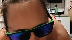 milf teases with big natural tits 😏