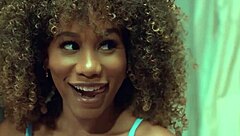 Wild redhead Aidra Fox fingers wet petite Lilly Lit with panties in mouth