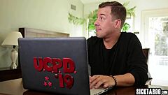 Perverted Teen With Big Tits Sucks Monster Cock Hard!