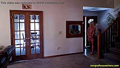 Cheating with Shaved Pussy Fingering and Cum