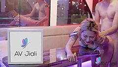 sexy chinese stacy moans during soft boat sex