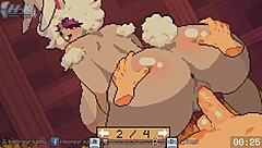 Yo, check this sloppy bunny getting wild down there!