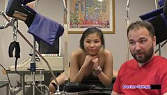 Dr. Tampa's POV physical with Raya Nguyen's ass shaking